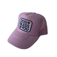 Light Pink Dog Bless You Trucker Hat