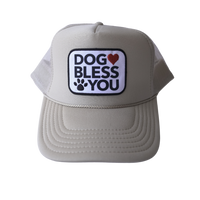 Khaki Dog Bless You Trucker Hat